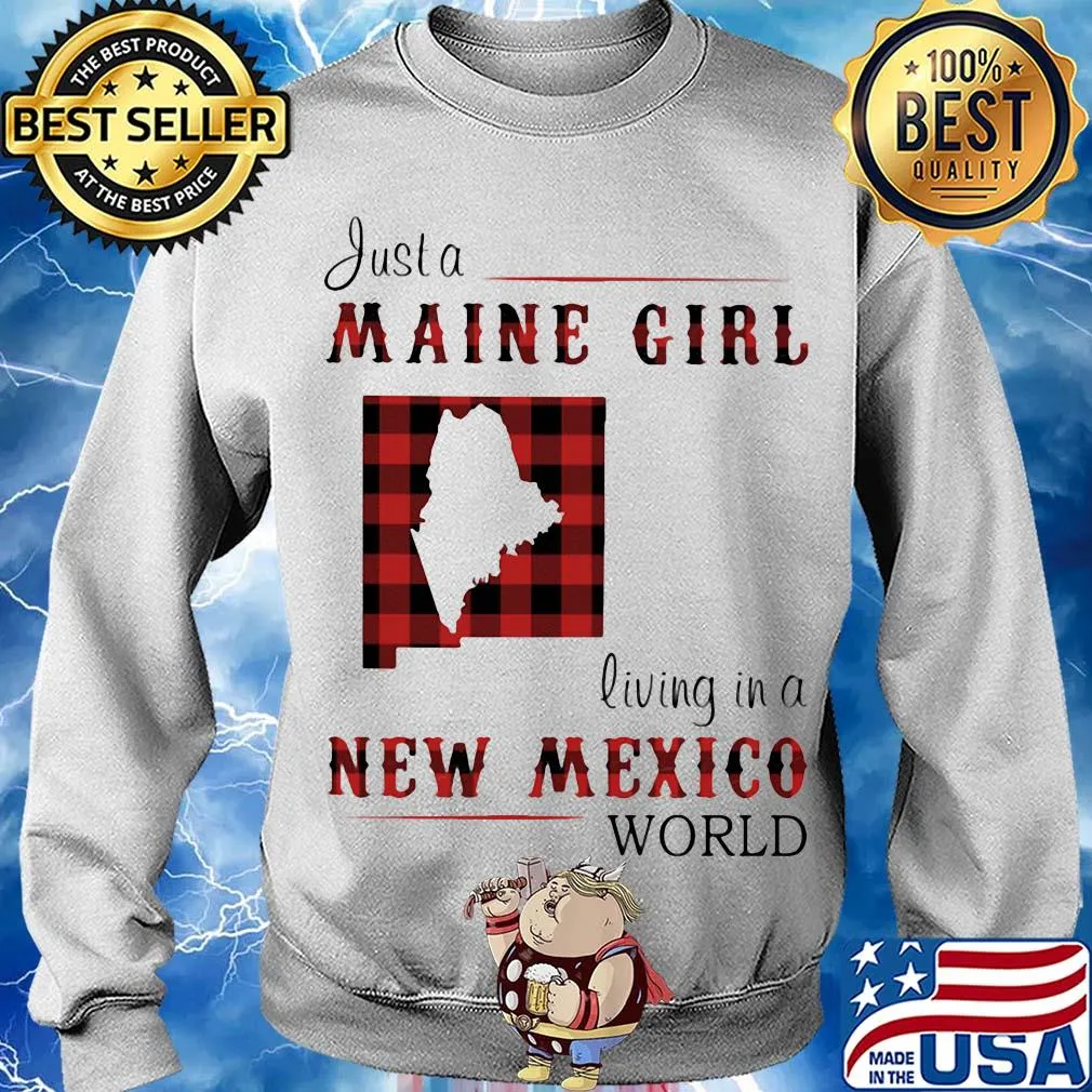 Just a maine girl living in a new mexico world map s Sweater