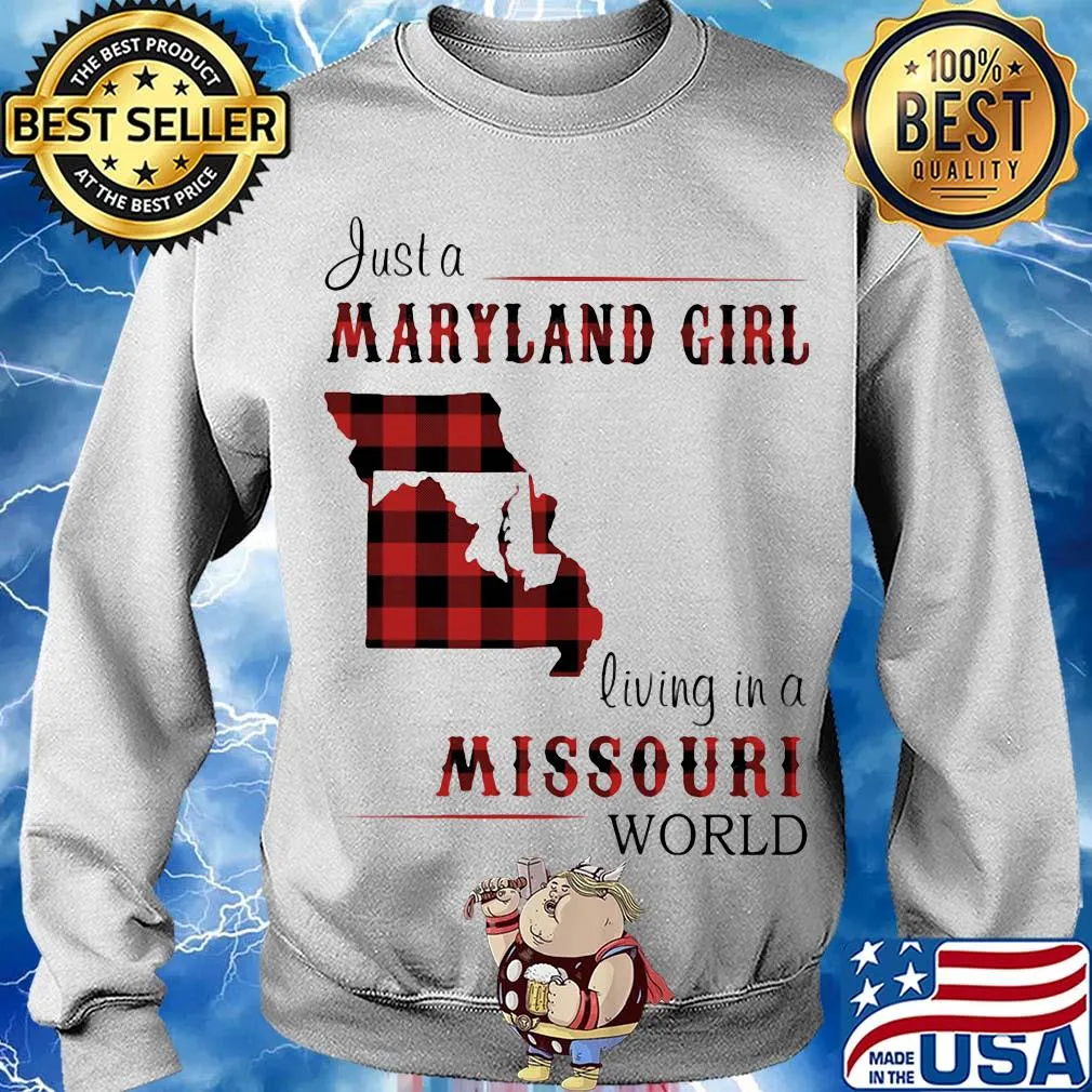 Just a maryland girl living in a missouri world map s Sweater