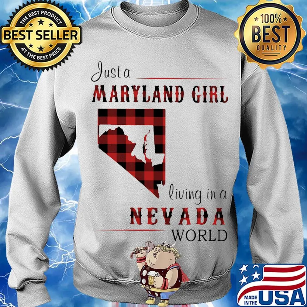 Just a maryland girl living in a nevada world map s Sweater