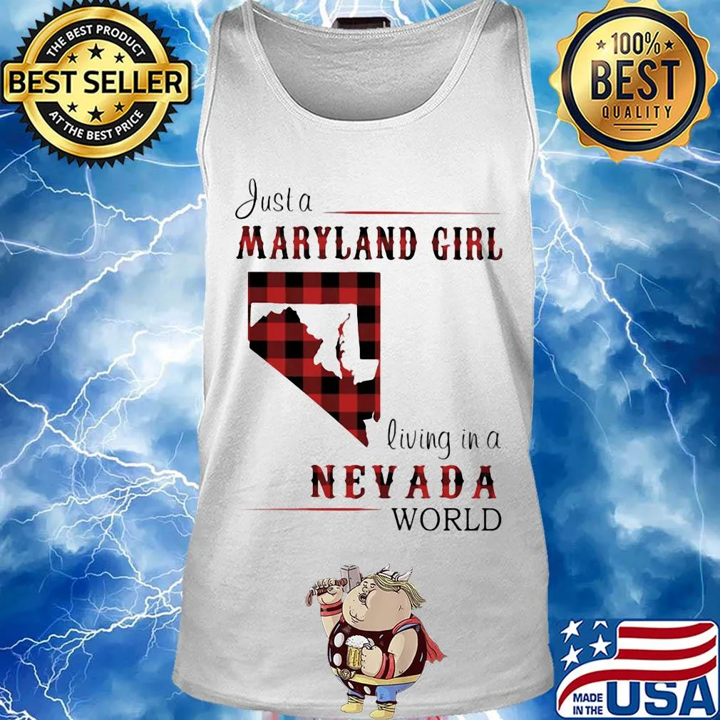 Just a maryland girl living in a nevada world map s Tank top