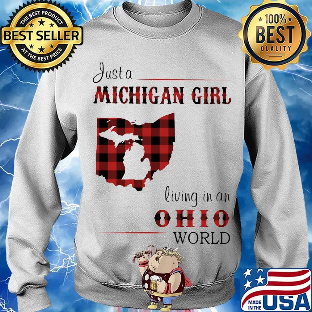 Just a michigan girl living in an ohio world map s Sweater
