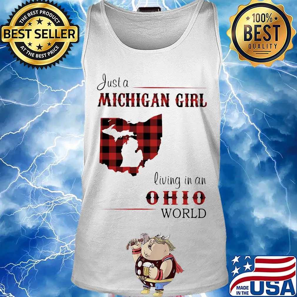 Just a michigan girl living in an ohio world map s Tank top