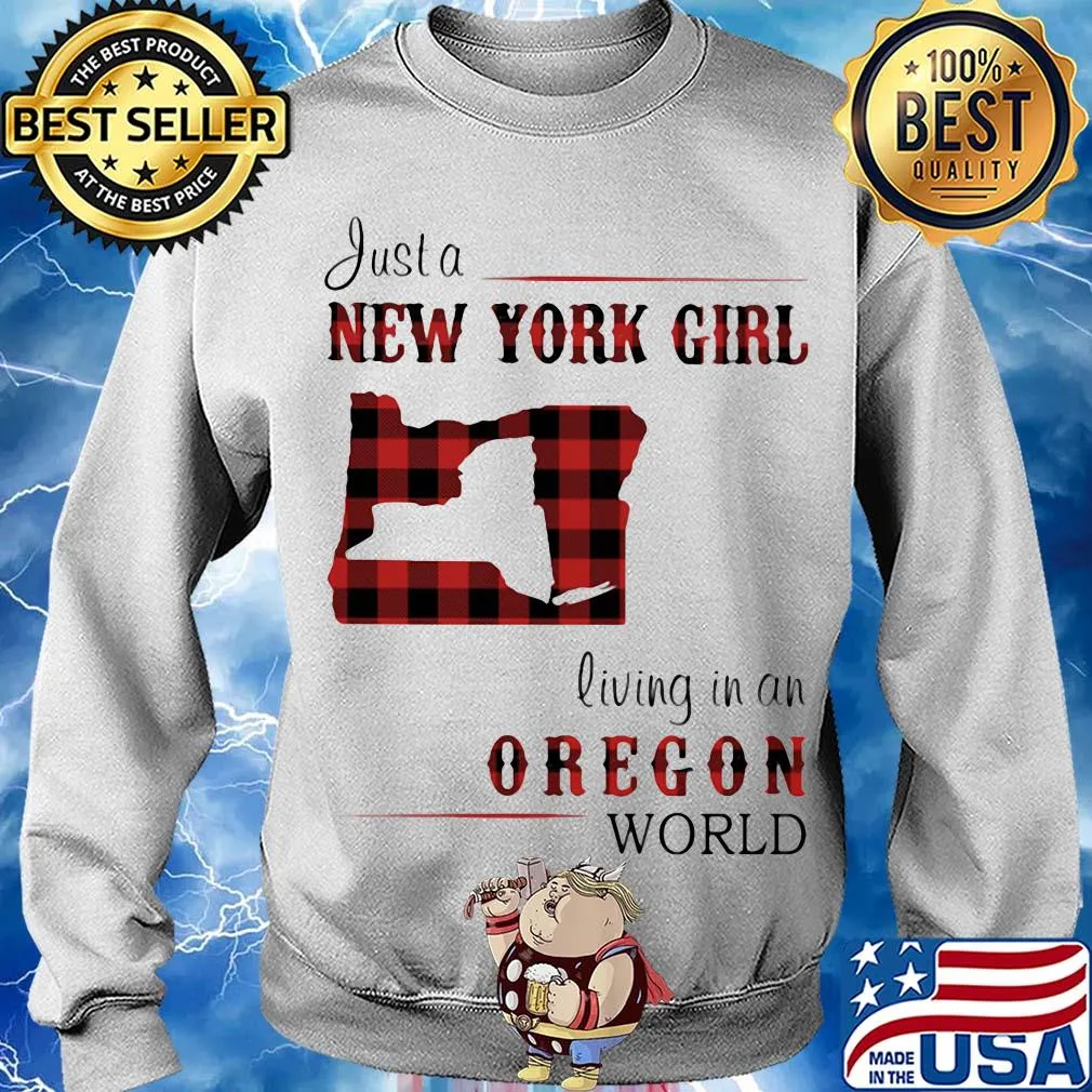 Just a new york girl living in an oregon world map s Sweater