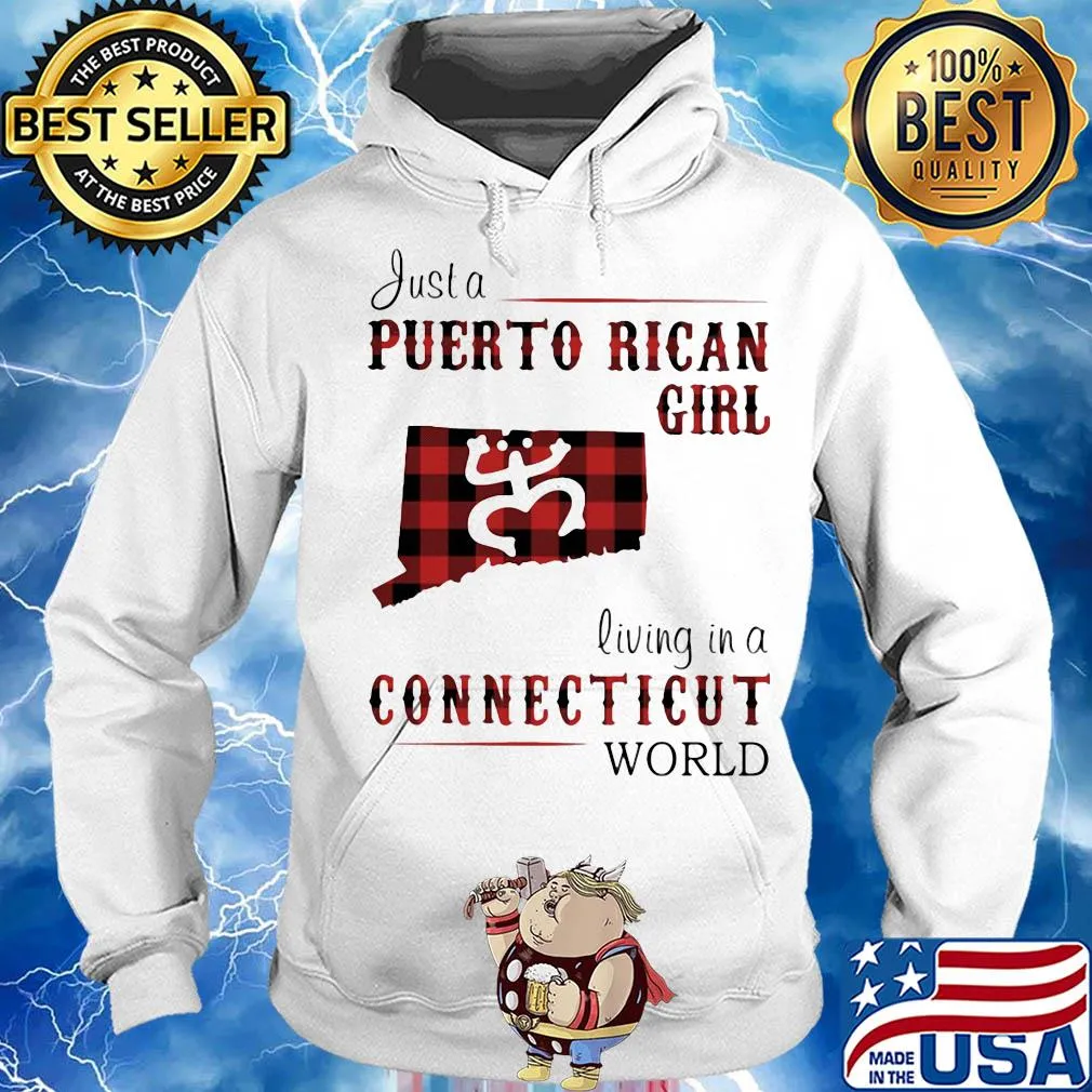 Just a puerto rican girl living in a connecticut world map s Hoodie