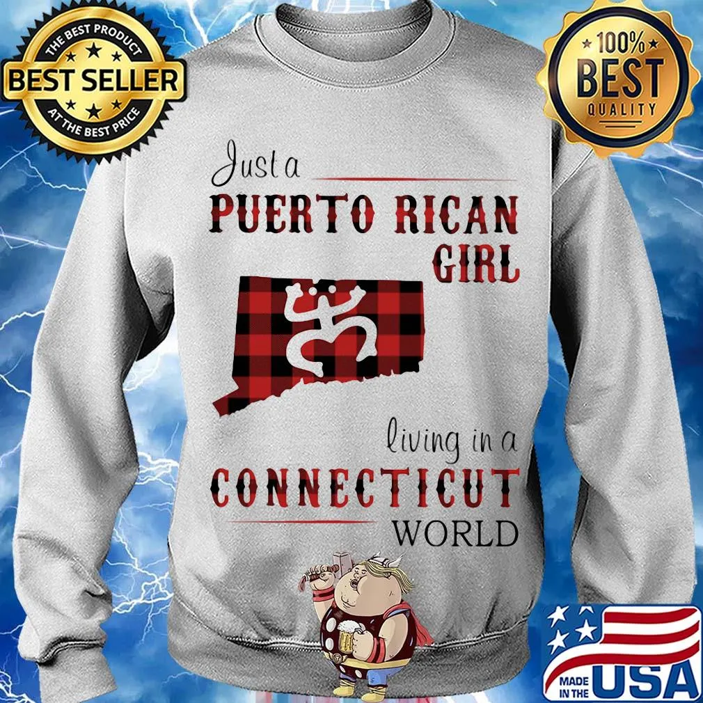 Just a puerto rican girl living in a connecticut world map s Sweater