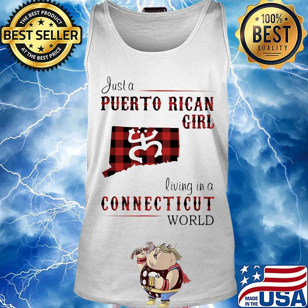 Just a puerto rican girl living in a connecticut world map s Tank top
