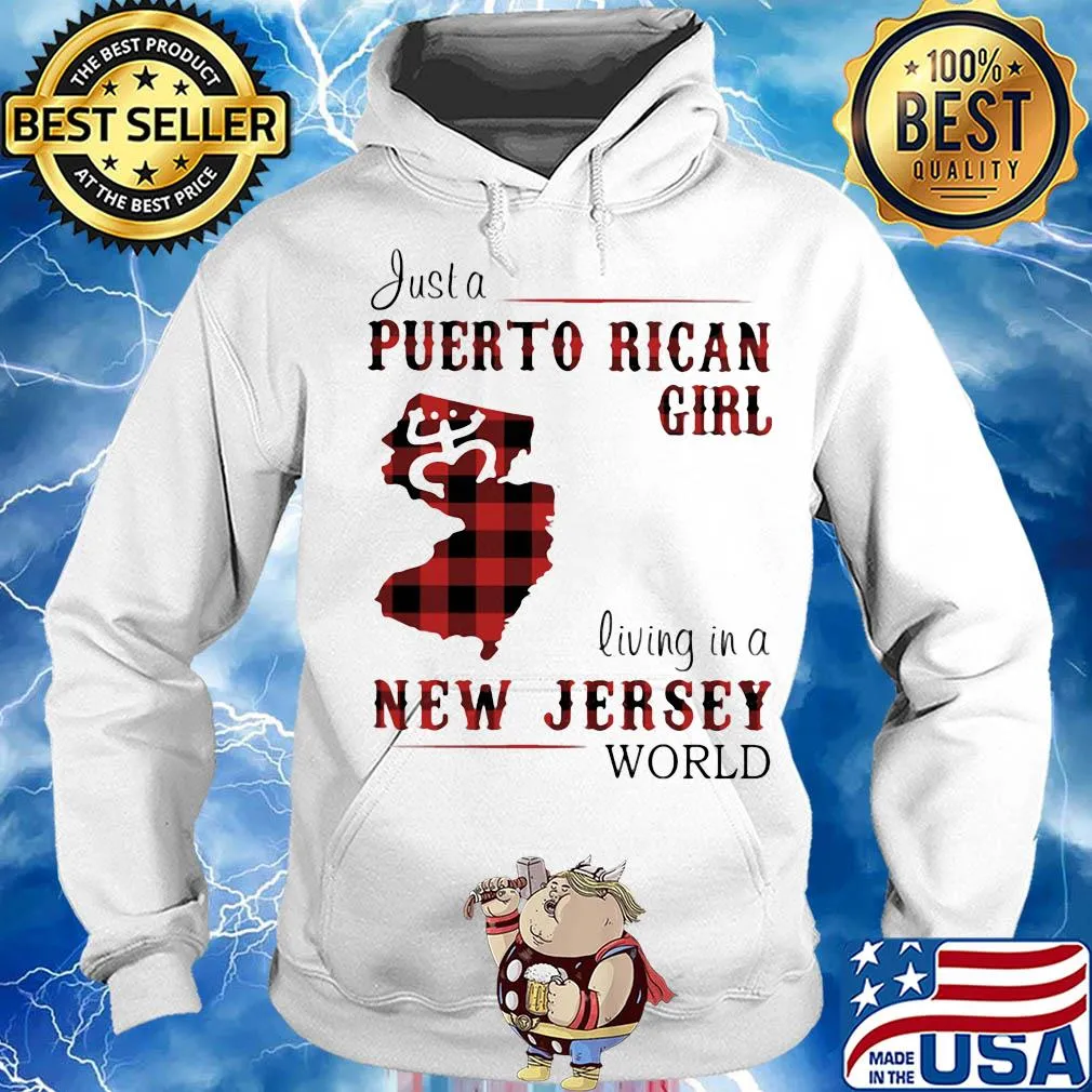 Just a puerto rican girl living in a new jersey world map s Hoodie