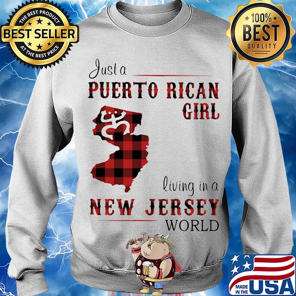 Just a puerto rican girl living in a new jersey world map s Sweater