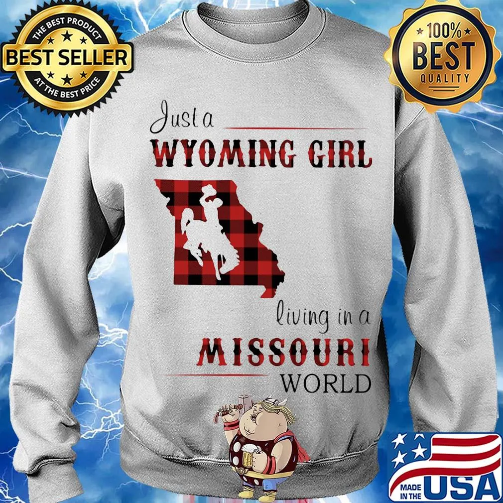 Just a wyoming girl living in a missouri world map s Sweater