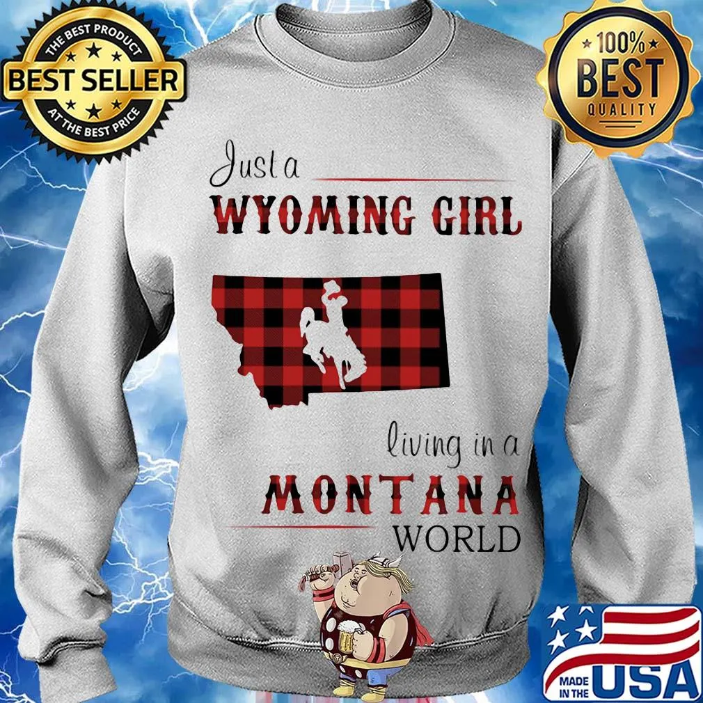 Just a wyoming girl living in a montana world map s Sweater
