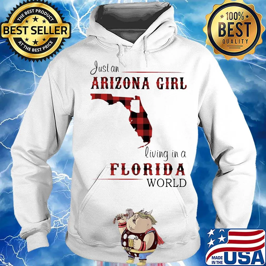 Just an alabama girl living in a florida world map s Hoodie