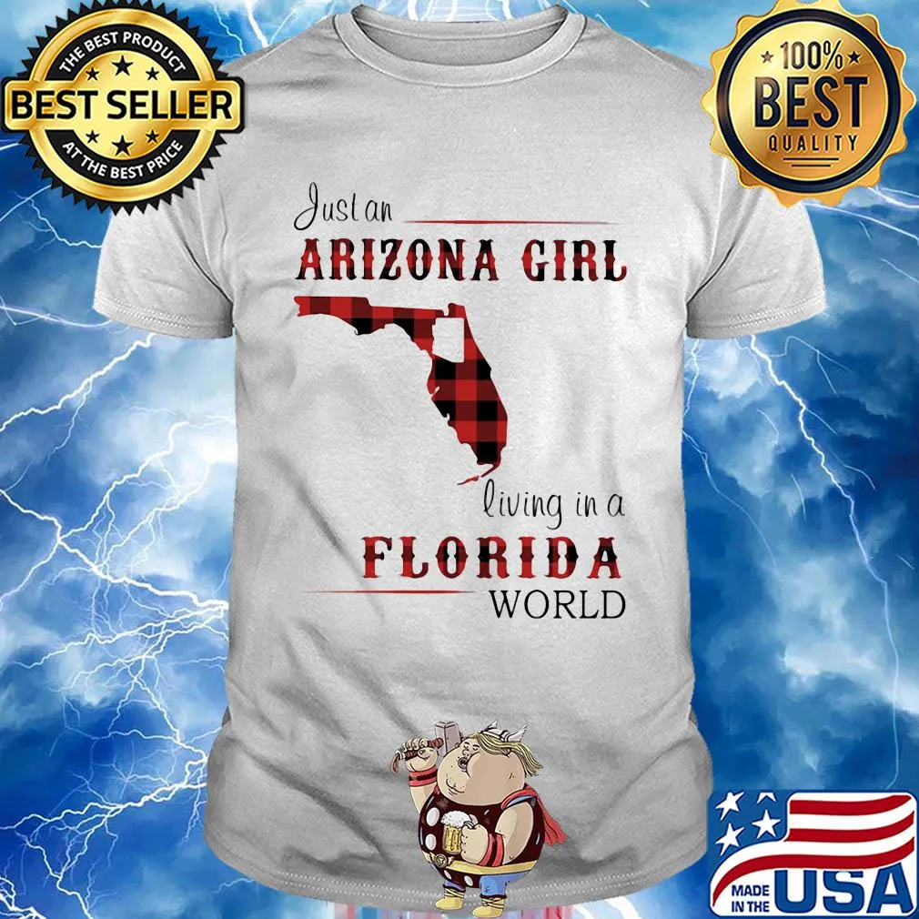 Just an alabama girl living in a florida world map shirt
