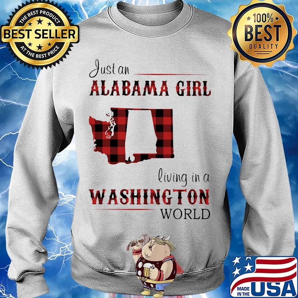 Just an alabama girl living in a washington world map s Sweater