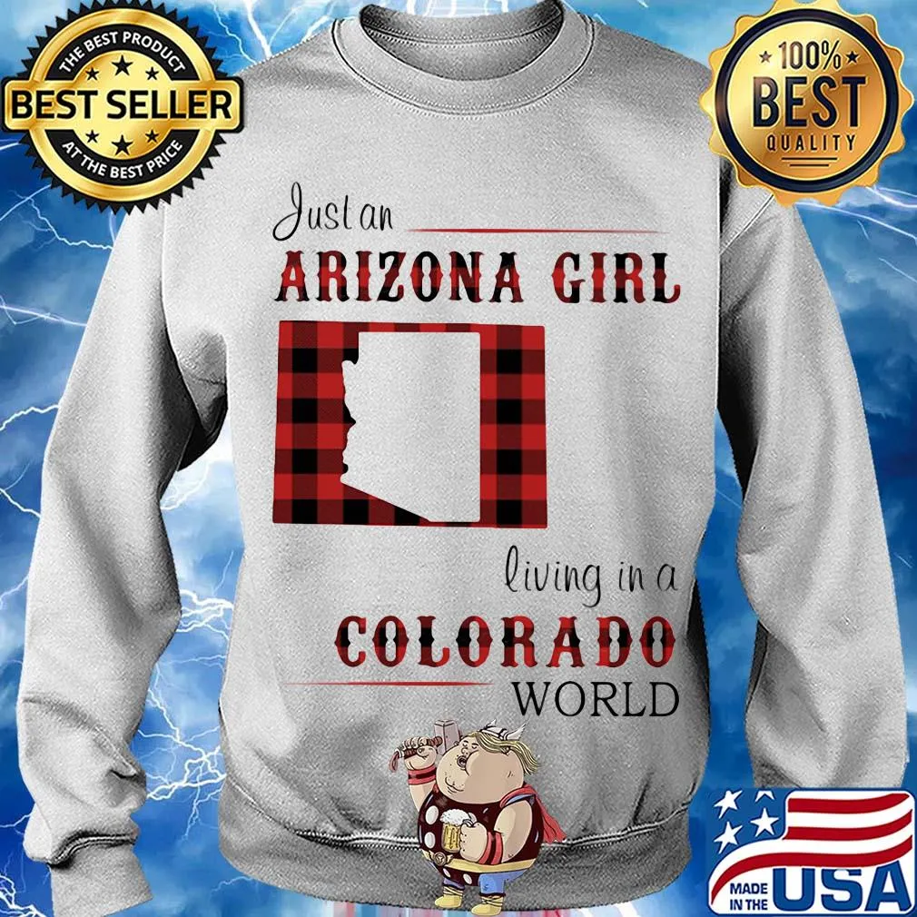 Just an arizona girl living in a colorado world map s Sweater