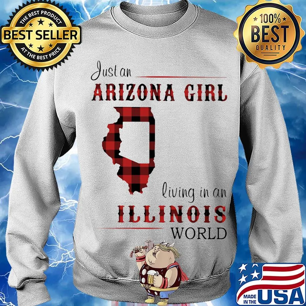 Just an arizona girl living in a illinois world map s Sweater