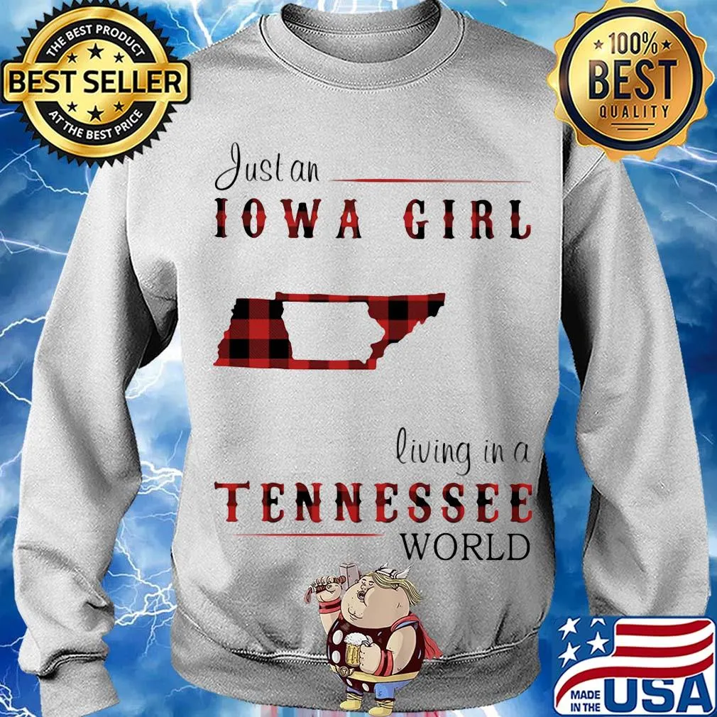 Just an iowa girl living in a tennessee world map s Sweater