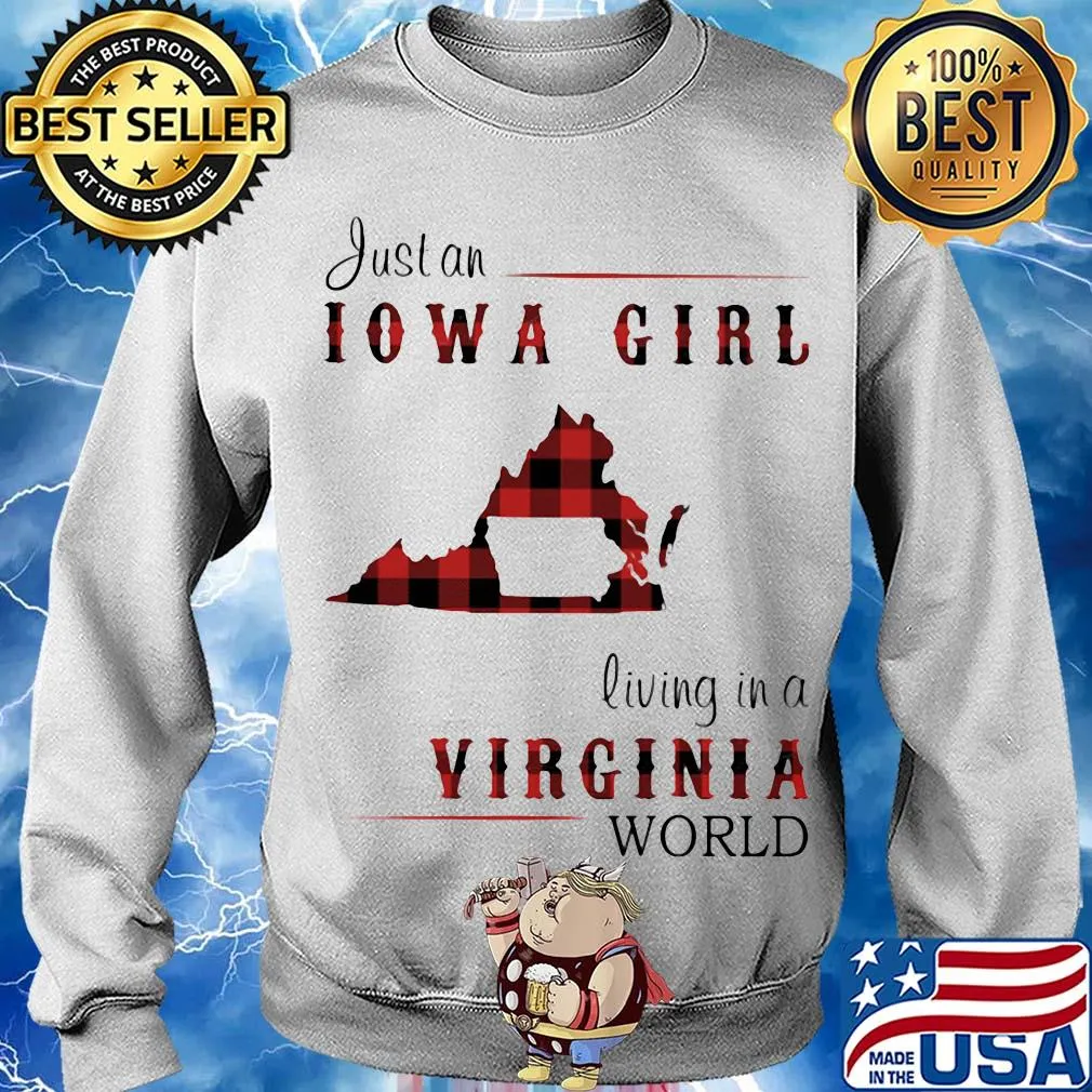 Just an iowa girl living in a virginia world map s Sweater