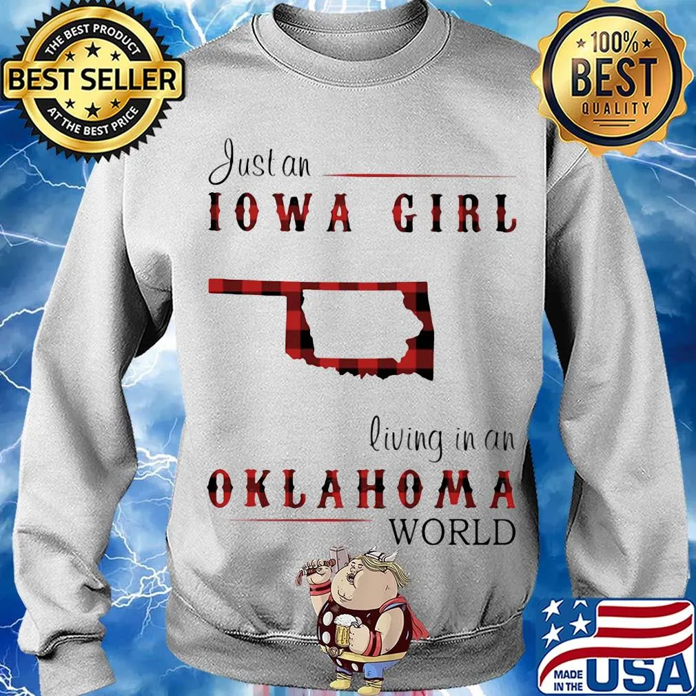 Just an iowa girl living in an oklahoma world map s Sweater