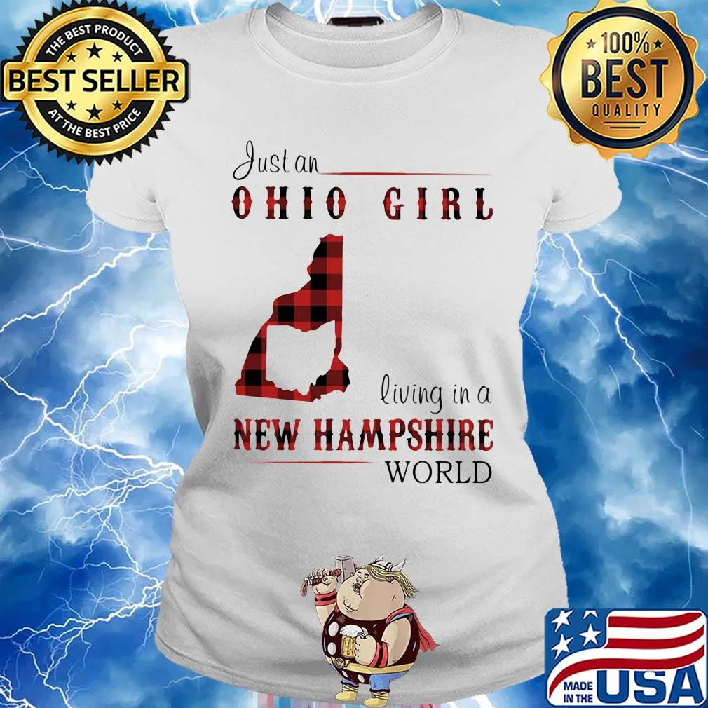 Just an ohio girl living in a new hampshire world map s Ladies tee