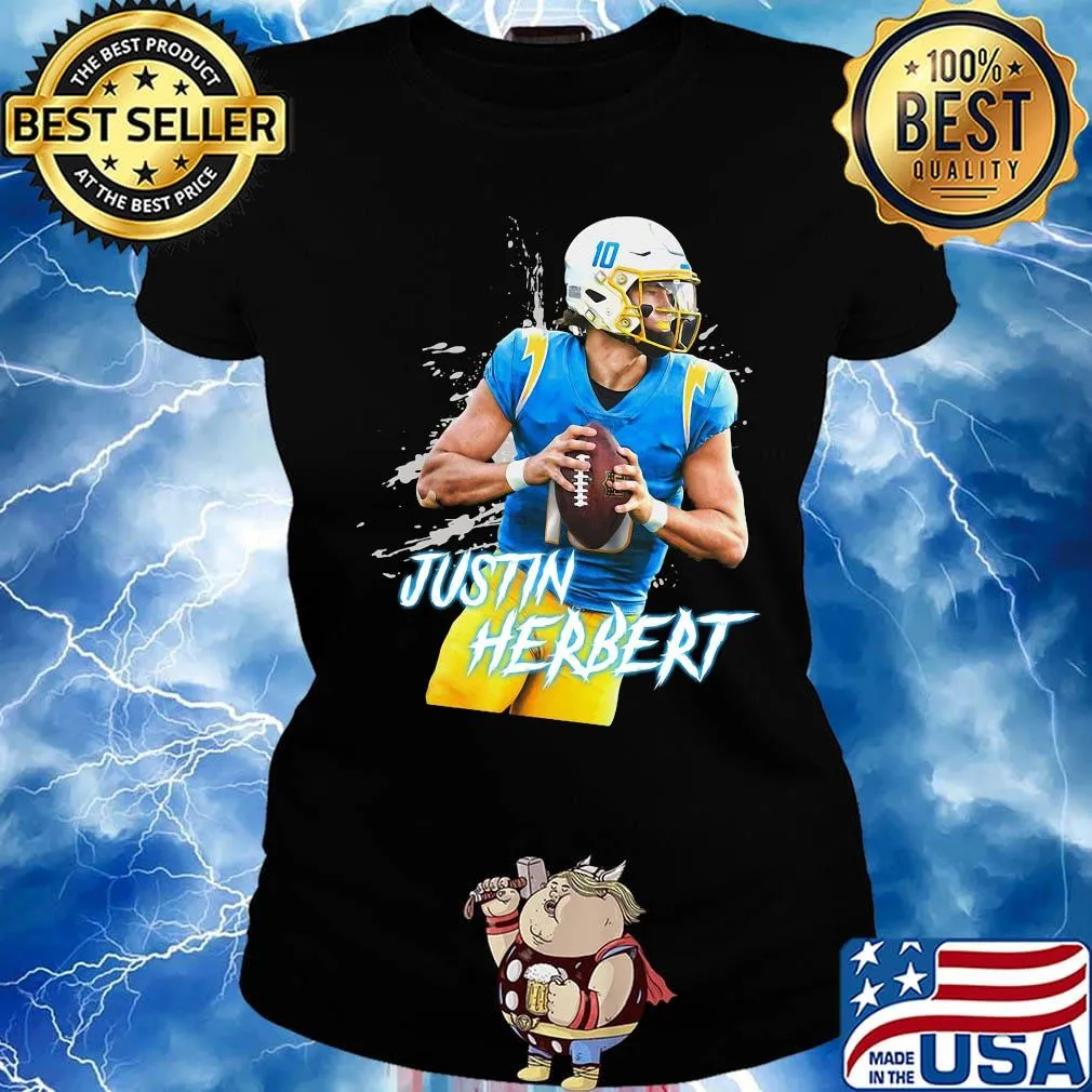 Justin herbert 10 los angeles football s Ladies tee
