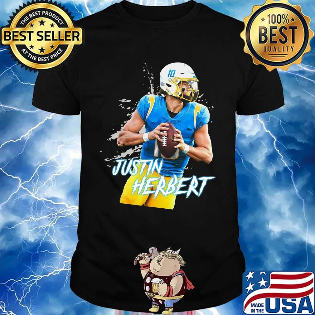 Justin herbert 10 los angeles football shirt