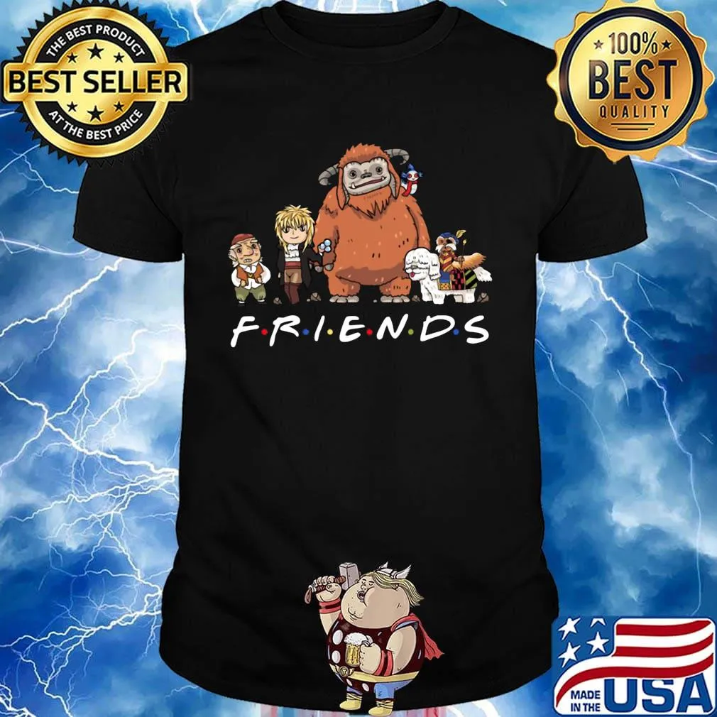 Labyrinth friends funny characters worm ludo hoggle shirt