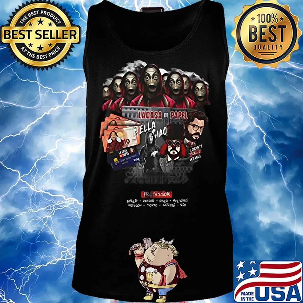 Lacasa de papel bella ciao processor s Tank top