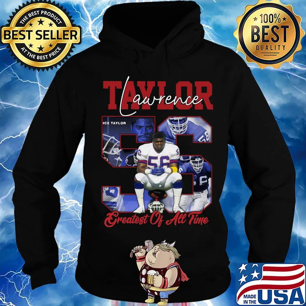 Lawrence taylor 56 greatest of all time new york football signature s Hoodie