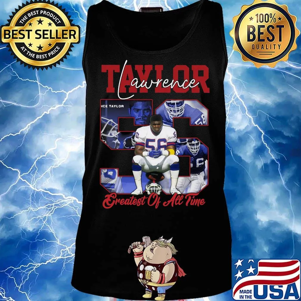 Lawrence taylor 56 greatest of all time new york football signature s Tank top