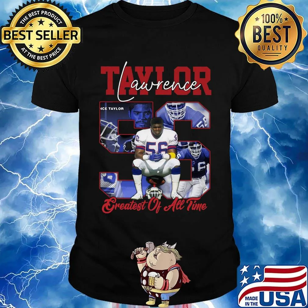 Lawrence taylor 56 greatest of all time new york football signature shirt