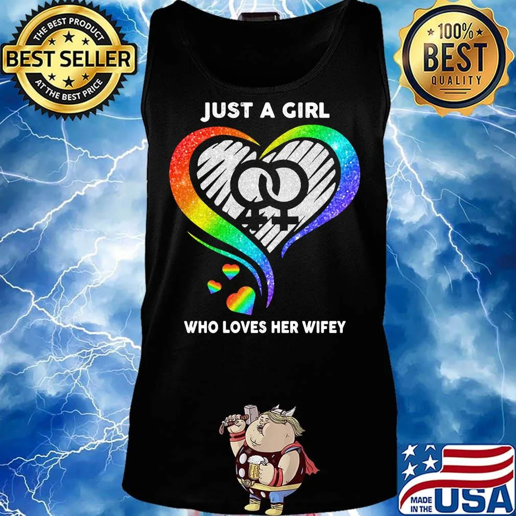 Lgbt just a girl who loves her wifey hearts s Tank top