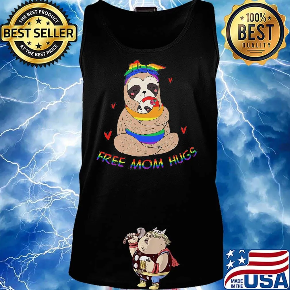 LGBT sloth free mom hugs s Tank top