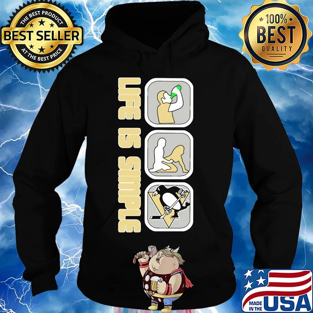 Life is simple like drink fuck pittsburgh penguins hockey s Hoodie