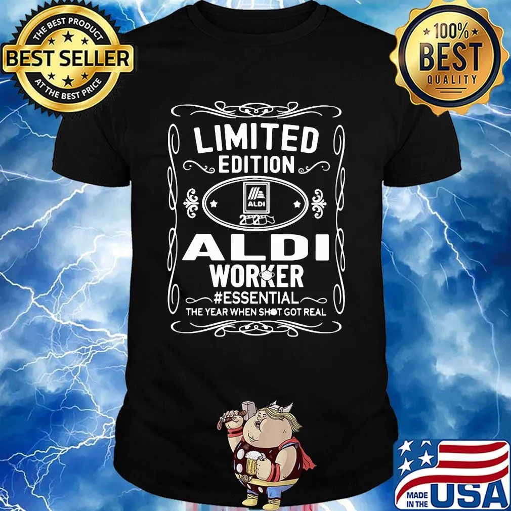 Limited edition aldi worker essential the year when shit got real mask shirt