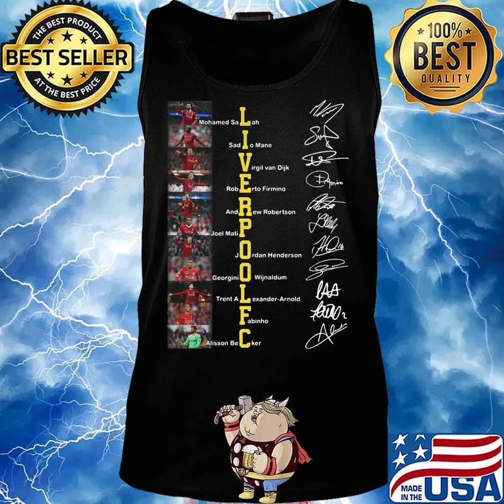 Liverpool fc football players signatures s Tank top