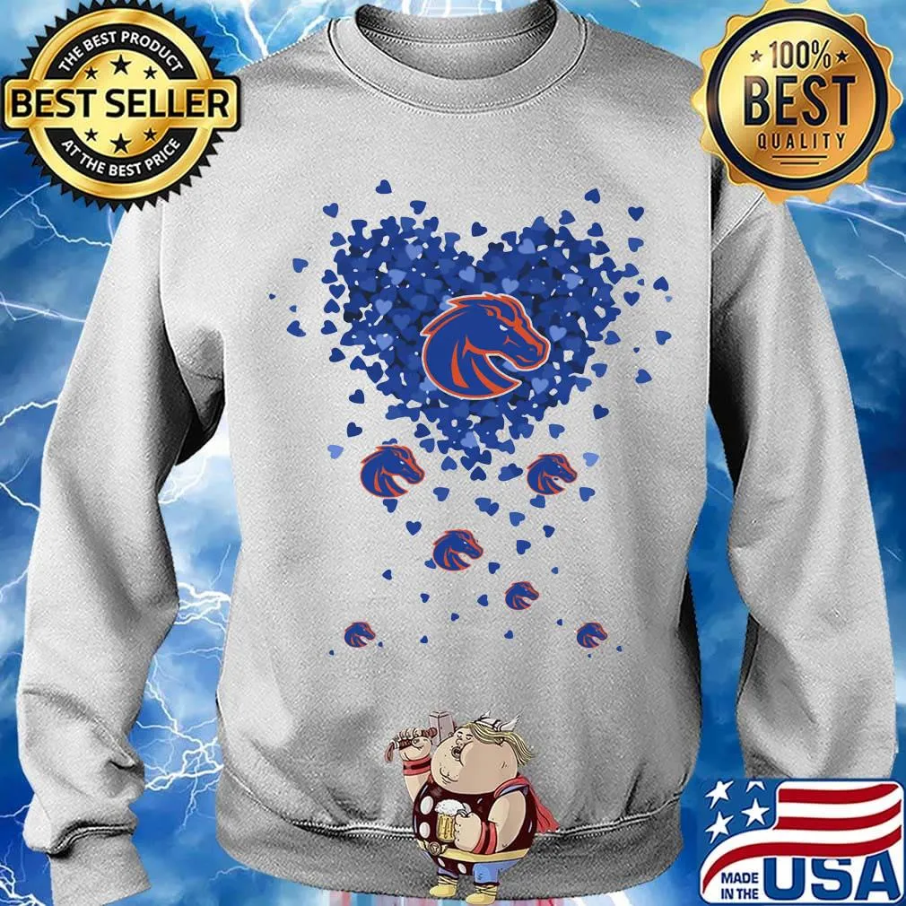 Love boise state broncos logo hearts s Sweater