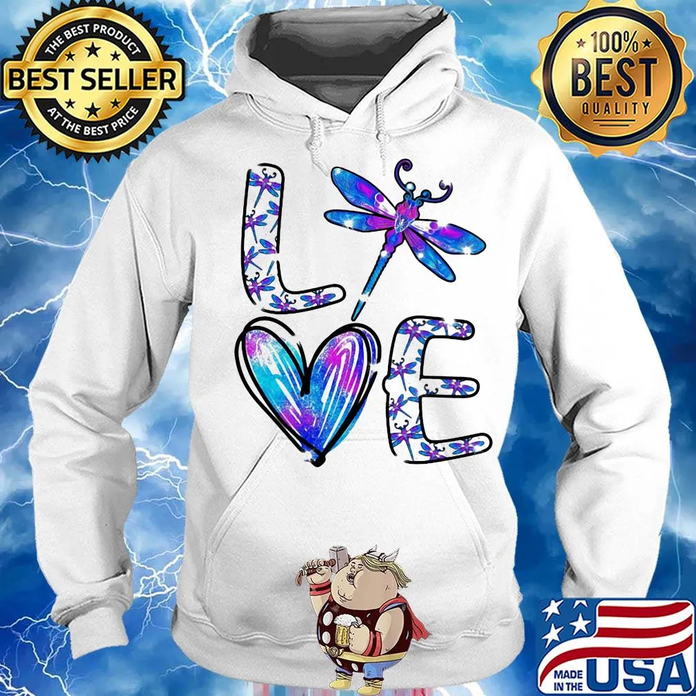 Love dragonflies heart diamond s Hoodie