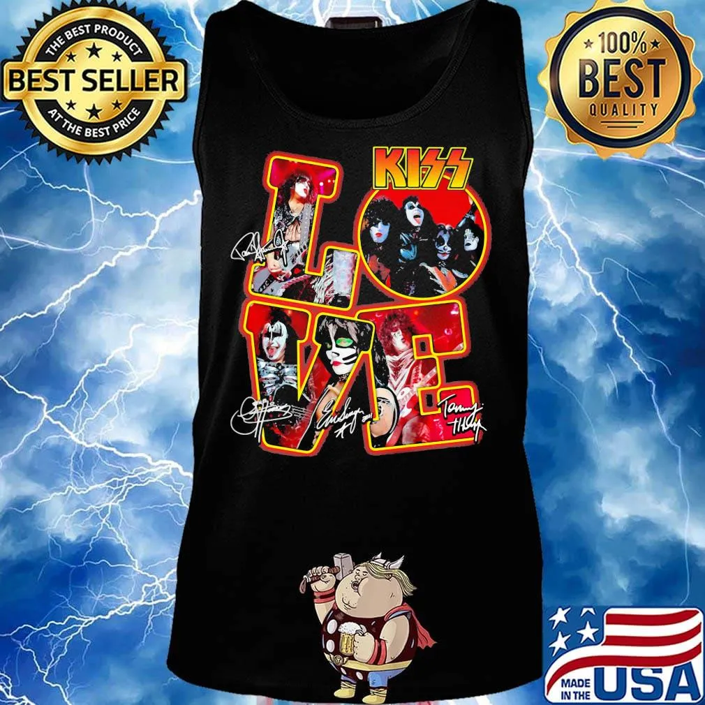 Love kiss band member signatures s Tank top