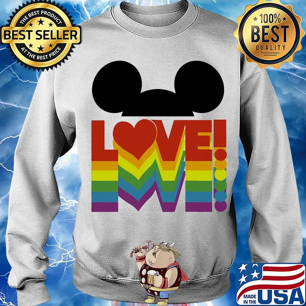 Love lgbt mickey mouse s Sweater
