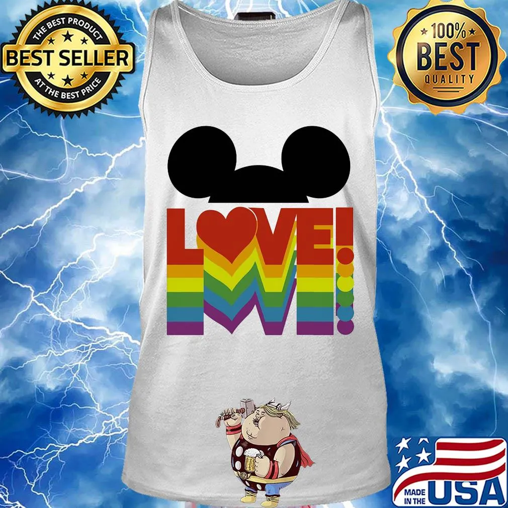 Love lgbt mickey mouse s Tank top