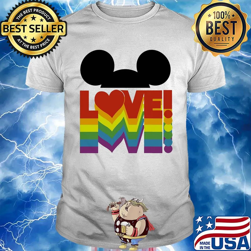 Love lgbt mickey mouse shirt