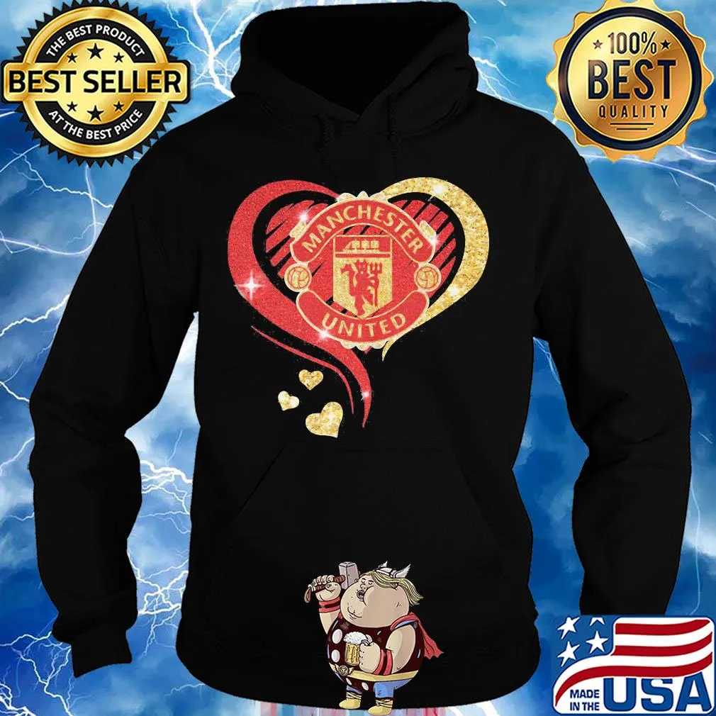 Love manchester united hearts diamond s Hoodie