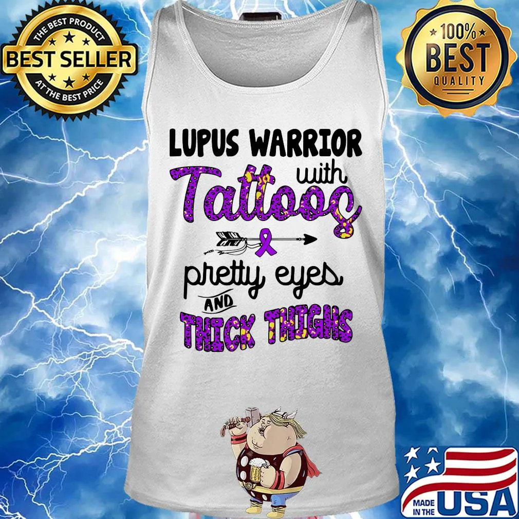 Lupus warrior with tattoos pretty eyes and thick thighs s Tank top