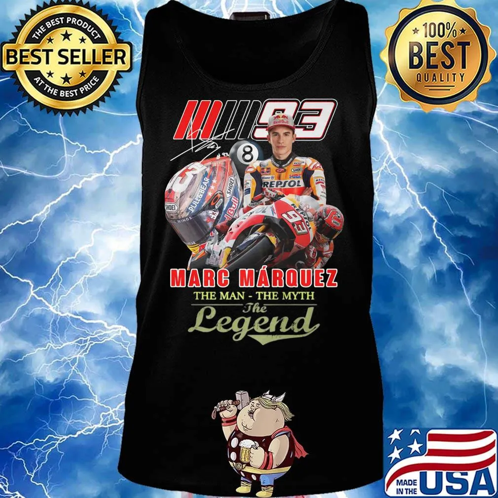 Marc marquez the man the myth the legend signature s Tank top