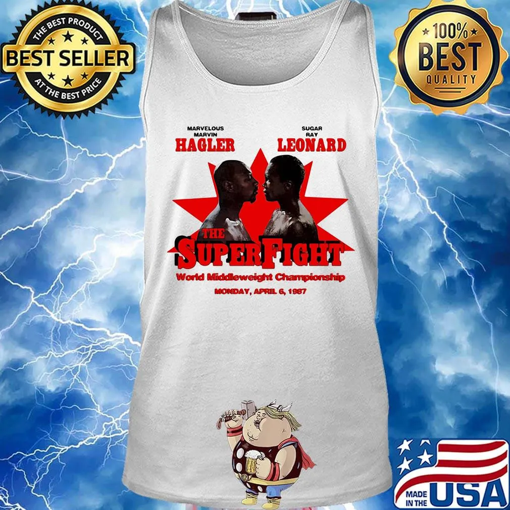 Marvelous marvin hagler vs sugar ray leonard the super fight world middleweight championship s Tank top