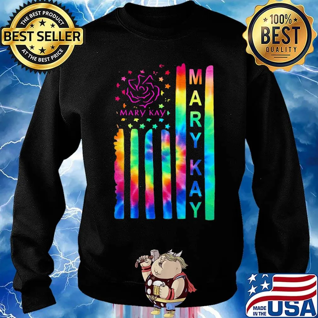 Mary kay hippie american flag 4th of july independence day s Sweater