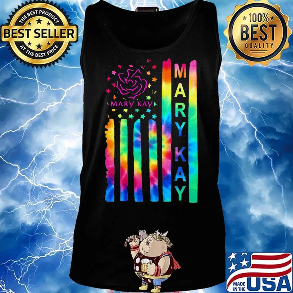 Mary kay hippie american flag 4th of july independence day s Tank top