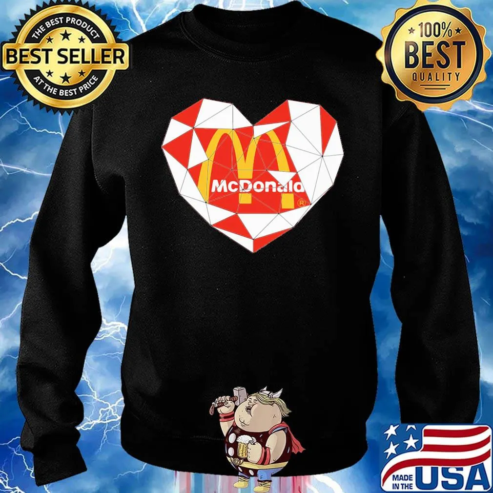 Mcdonald's logo heart diamond s Sweater