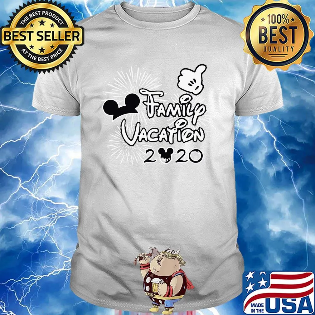 Mickey mouse ear family vacation 2020 shirt