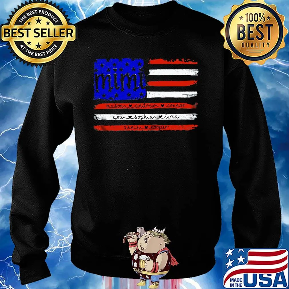 Mimi mason andrew connor ava sophia lima American flag veteran Independence Day s Sweater